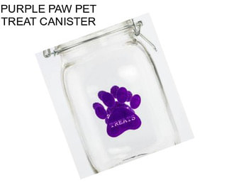 PURPLE PAW PET TREAT CANISTER