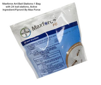 Maxforce Ant Bait Stations-1 Bag with 24 bait stations, Active Ingredient:Fipronil By Max Force