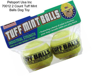 Petsport Usa Inc 70012 2 Count Tuff Mint Balls Dog Toy