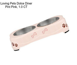 Loving Pets Dolce Diner Pint Pink, 1.0 CT