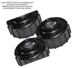 Ryobi CS30 & ST145 Trimmer Replacement (3 Pack) RH Spool Retainer # 308042002-3pkCompatible with Ryobi and Homelite Brand Trimmers By Homelite