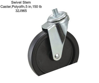 Swivel Stem Caster,Polyolfn,5 in,150 lb 32J965