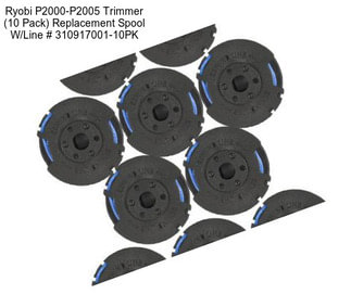 Ryobi P2000-P2005 Trimmer (10 Pack) Replacement Spool W/Line # 310917001-10PK