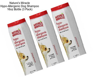 Nature\'s Miracle Hypo-Allergenic Dog Shampoo 16oz Bottle (3 Pack)