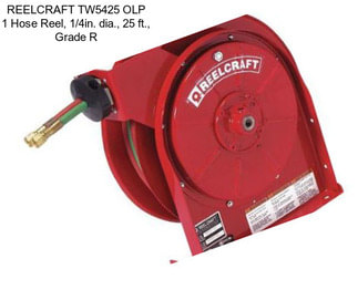 REELCRAFT TW5425 OLP 1 Hose Reel, 1/4in. dia., 25 ft., Grade R