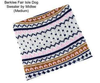 Berklee Fair Isle Dog Sweater by Midlee (Medium)