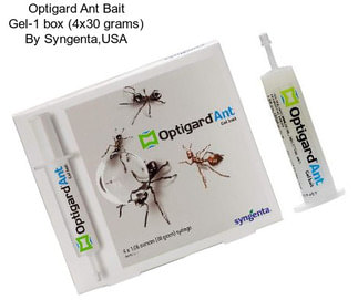 Optigard Ant Bait Gel-1 box (4x30 grams) By Syngenta,USA