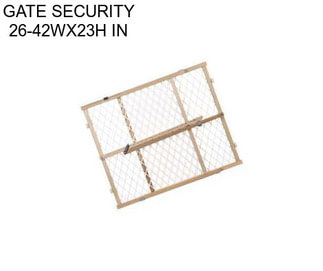 GATE SECURITY 26-42WX23H IN