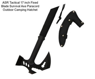 ASR Tactical 17 inch Fixed Blade Survival Axe Paracord Outdoor Camping Hatchet