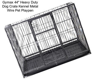 Gymax 44\'\' Heavy Duty Dog Crate Kennel Metal Wire Pet Playpen