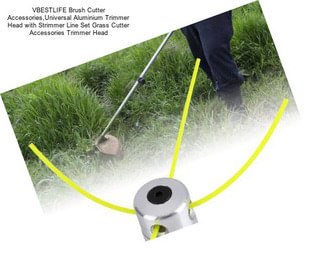 VBESTLIFE Brush Cutter Accessories,Universal Aluminium Trimmer Head with Strimmer Line Set Grass Cutter Accessories Trimmer Head