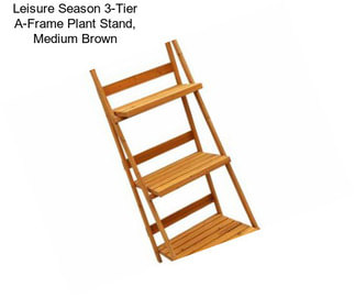 Leisure Season 3-Tier A-Frame Plant Stand, Medium Brown