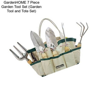 GardenHOME 7 Piece Garden Tool Set (Garden Tool and Tote Set)