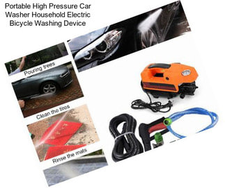 Portable High Pressure Car Washer Household Electric Bicycle Washing Device