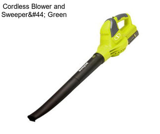 Cordless Blower and Sweeper, Green
