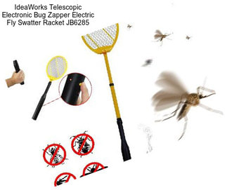 IdeaWorks Telescopic Electronic Bug Zapper Electric Fly Swatter Racket JB6285