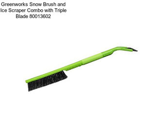 Greenworks Snow Brush and Ice Scraper Combo with Triple Blade 80013602