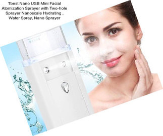 Tbest Nano USB Mini Facial Atomization Sprayer with Two-hole Sprayer Nanoscale Hydrating , Water Spray, Nano Sprayer