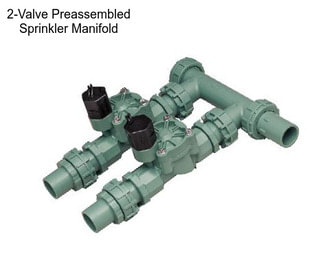 2-Valve Preassembled Sprinkler Manifold