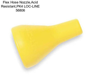 Flex Hose Nozzle,Acid Resistant,PK4 LOC-LINE 56806