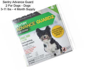 Sentry Advance Guard 2 For Dogs - Dogs 3-11 lbs - 4 Month Supply