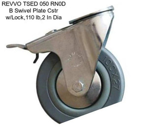 REVVO TSED 050 RN0D B Swivel Plate Cstr w/Lock,110 lb,2 In Dia