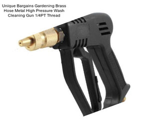 Unique Bargains Gardening Brass Hose Metal High Pressure Wash Cleaning Gun 1/4PT Thread