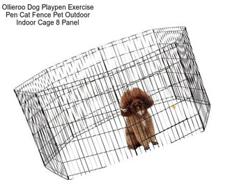 Ollieroo Dog Playpen Exercise Pen Cat Fence Pet Outdoor Indoor Cage 8 Panel