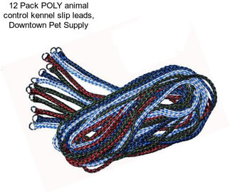 12 Pack POLY animal control kennel slip leads, Downtown Pet Supply