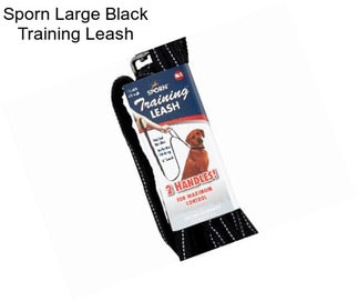 Sporn Large Black Training Leash