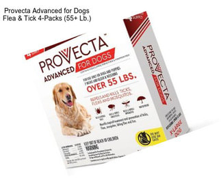 Provecta Advanced for Dogs Flea & Tick 4-Packs (55+ Lb.)