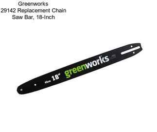 Greenworks 29142 Replacement Chain Saw Bar, 18-Inch