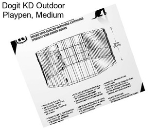 Dogit KD Outdoor Playpen, Medium