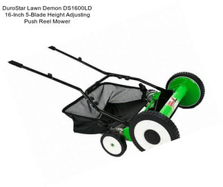 DuroStar Lawn Demon DS1600LD 16-Inch 5-Blade Height Adjusting Push Reel Mower