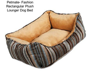 Petmate- Fashion Rectangular Plush Lounger Dog Bed