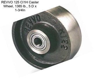 REVVO 125 CI1H Caster Wheel, 1385 lb., 5 D x 1-3/4In
