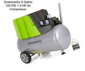 Greenworks 6 Gallon 125 PSI 1.5 HP Air Compressor