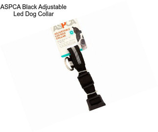 ASPCA Black Adjustable Led Dog Collar