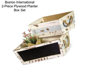 Boston International 2-Piece Plywood Planter Box Set