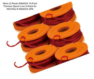 Worx (3 Pack) WA0004 10-Foot Trimmer Spool Line 2-Pack for WG150s # WA0004-3PK