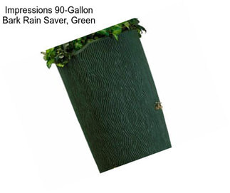 Impressions 90-Gallon Bark Rain Saver, Green