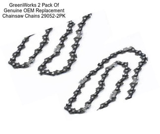 GreenWorks 2 Pack Of Genuine OEM Replacement Chainsaw Chains 29052-2PK