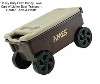Heavy Duty Lawn Buddy Lawn Cart w/ Lid for Easy Transport Garden Tools & Plants