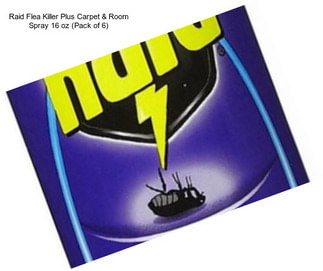 Raid Flea Killer Plus Carpet & Room Spray 16 oz (Pack of 6)