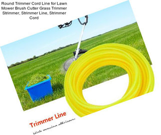Round Trimmer Cord Line for Lawn Mower Brush Cutter Grass Trimmer Strimmer, Strimmer Line, Strimmer Cord