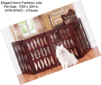 Elegant Home Fashions Julia Pet Gate - 72W x 32H in. (H7N-97447) - 3 Panels