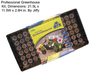 Professional Greenhouse Kit, Dimensions: 21.5L x 11.5W x 2.8H in. By Jiffy