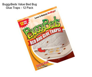 BuggyBeds Value Bed Bug Glue Traps - 12 Pack