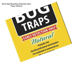 Harris Bed Bug Early Detection Glue Traps (4/Pack)