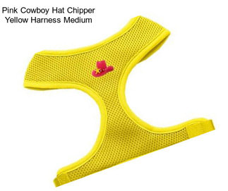 Pink Cowboy Hat Chipper Yellow Harness Medium